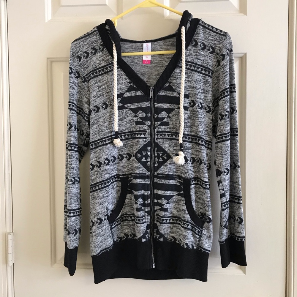 No Boundaries Aztec Print Jacket